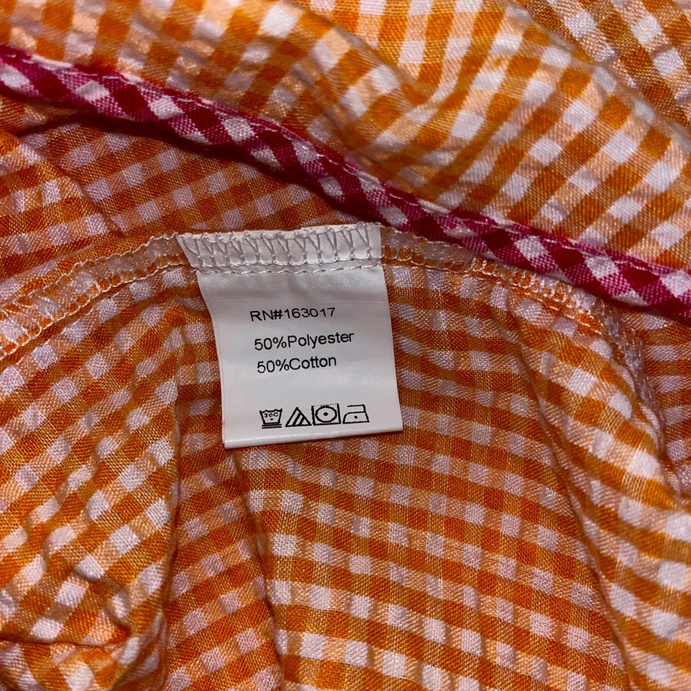 Princess Polly Orange Gingham Track Shorts Size 10 NWT - Picture 8 of 8